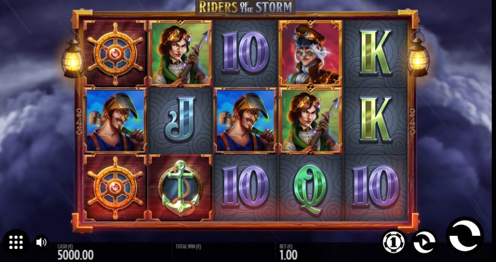 Riders of the Storm slot reels