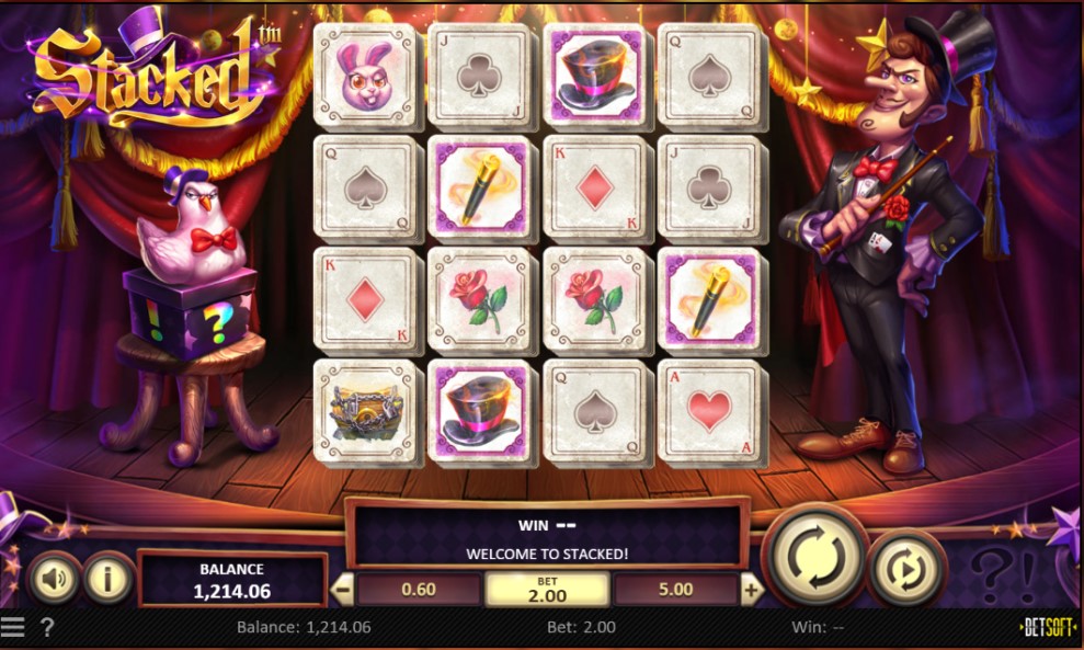 Stacked online slot reels by BetSoft