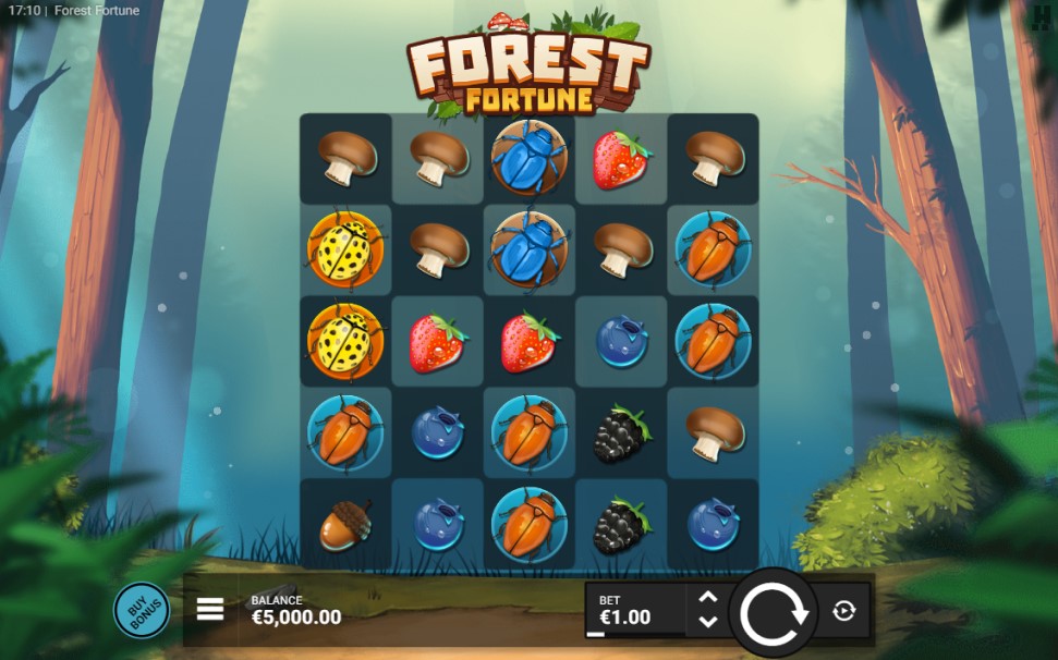 Forest Fortune slot reels by Hacksaw Gaming