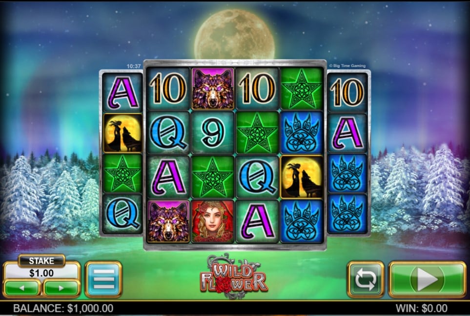 Wild Flower slot reels by Big Time Gaming