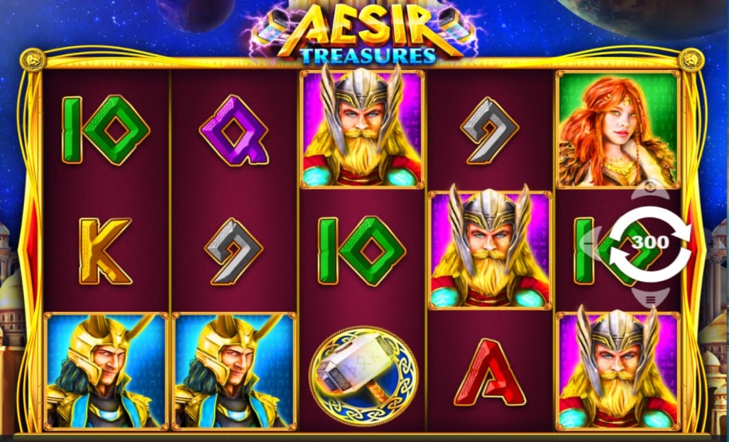 Aesir Treasures slot reels by PariPlay