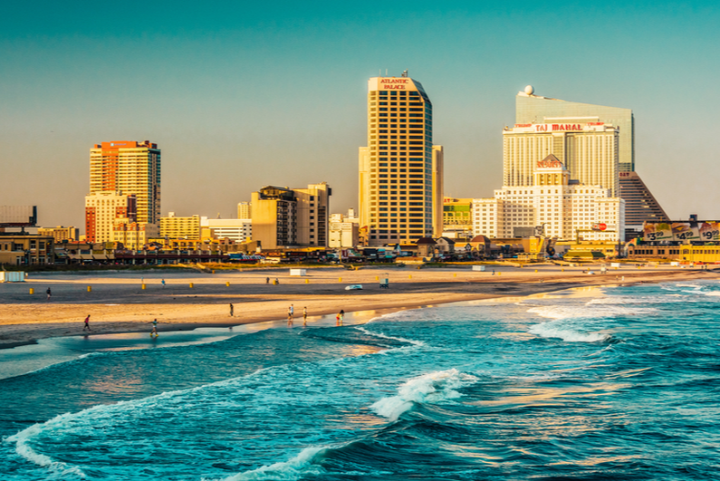 Atlantic city beachfront